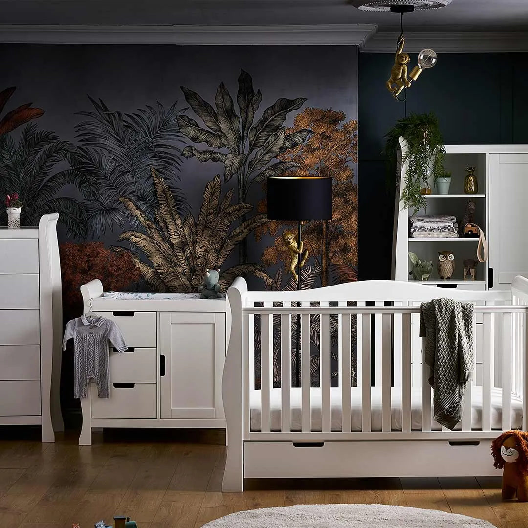 Obaby Stamford Luxe 4 Piece Room Set - White