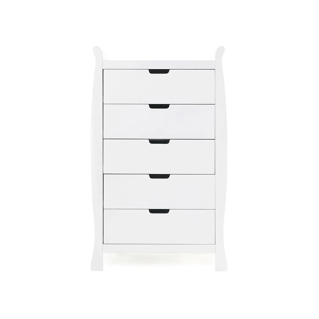 Obaby Stamford Luxe 4 Piece Room Set - White