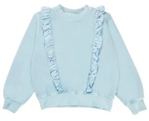 Organic Cotton Sweatshirt | Marcia in Sky Blue | Molo