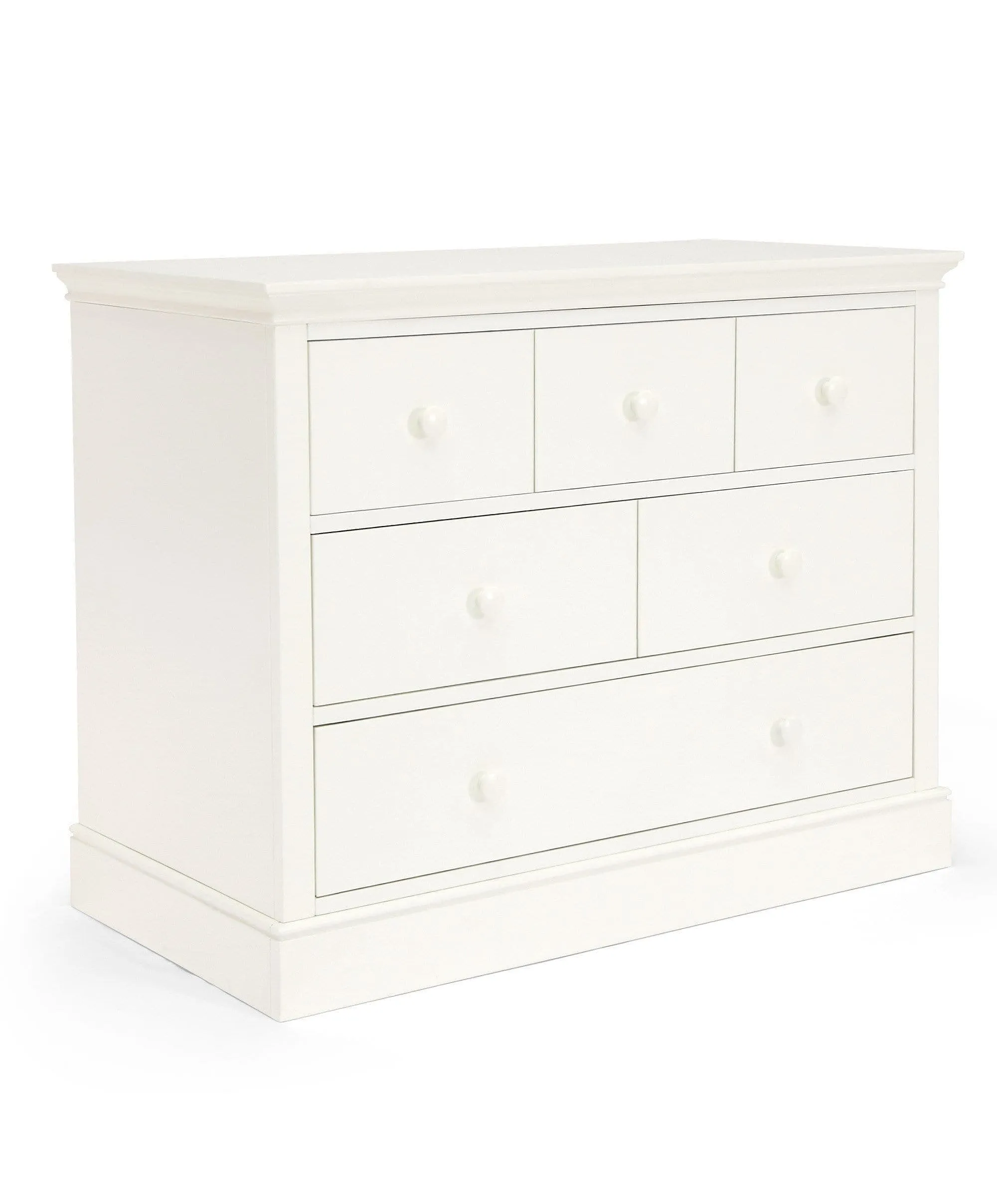 Oxford 3 Drawer Dresser & Baby Changing Unit - White