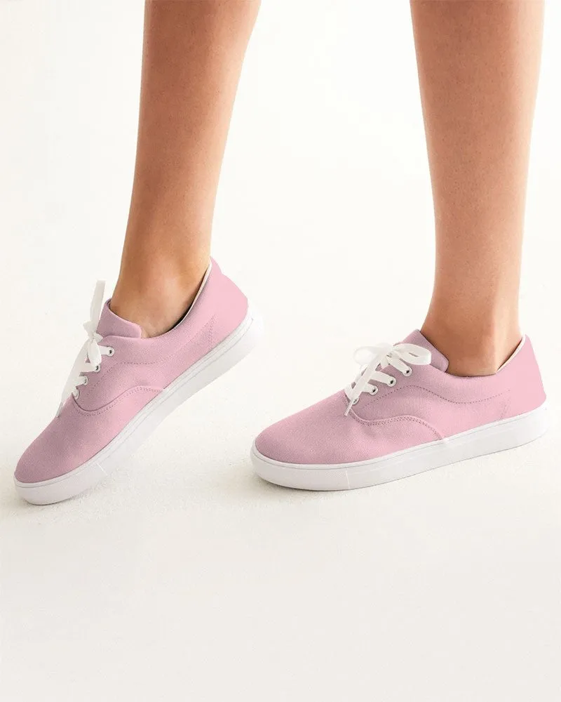 Pale Pastel Cool Pink Women's Canvas Sneakers | Women's | Bright Pale Pastel Cool Pink | C0M30Y8K0