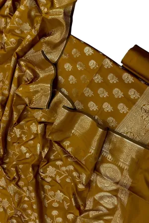 Pastel Banarasi Silk Suit Set