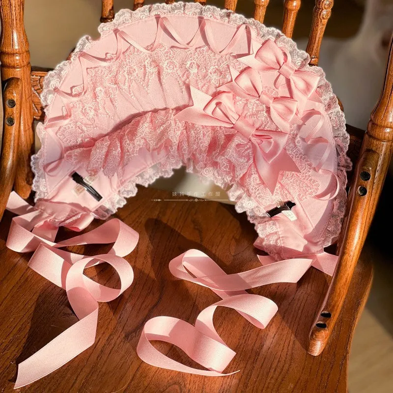 Pink Lace Bonnet