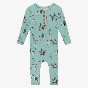 Posh Peanut Henley Romper - Wallace
