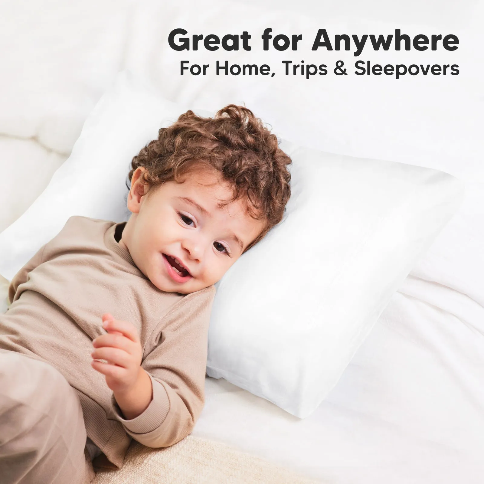Printed Toddler Pillowcase 13X18" (Soft White)