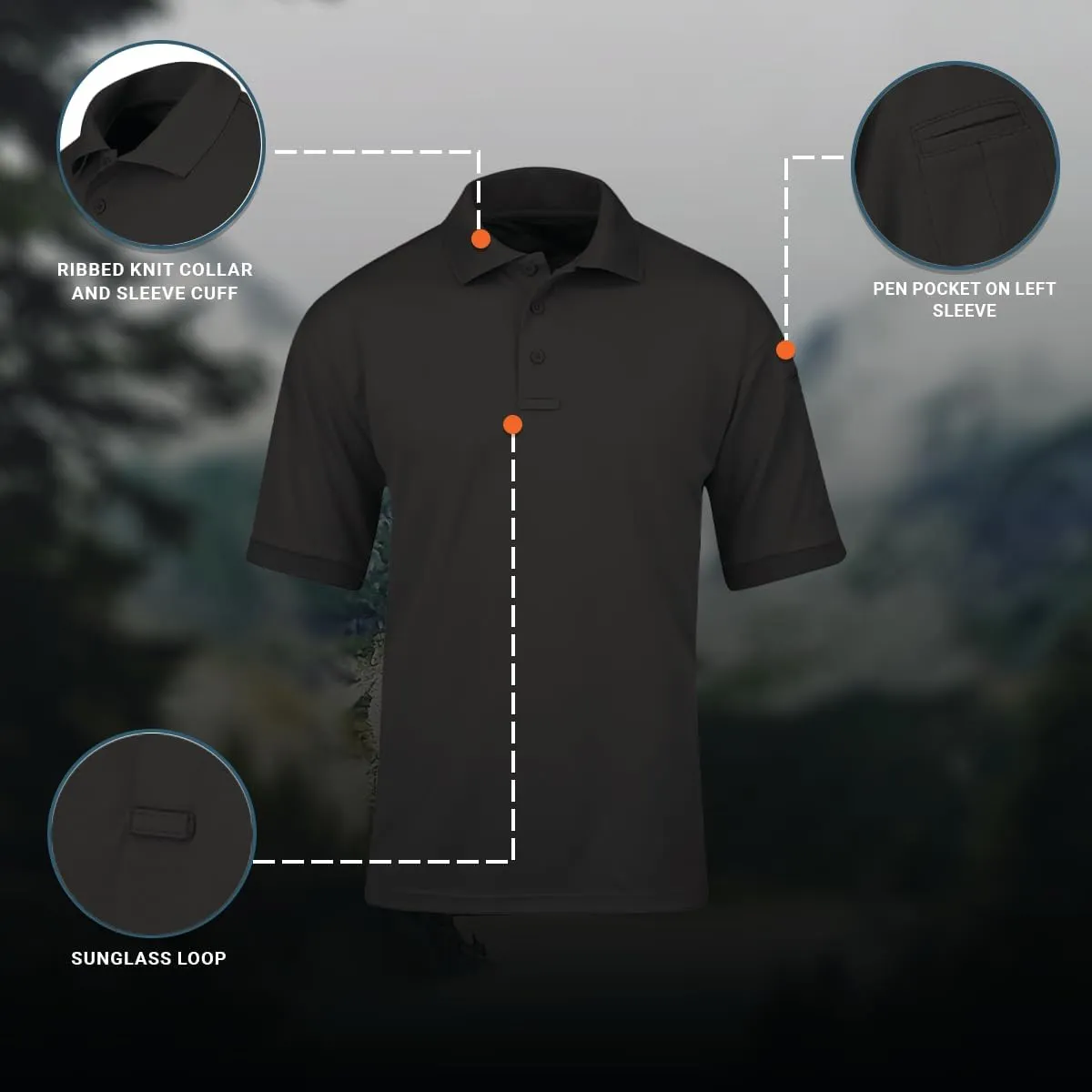 Propper Men's Uniform Cotton Short Sleeve Polo