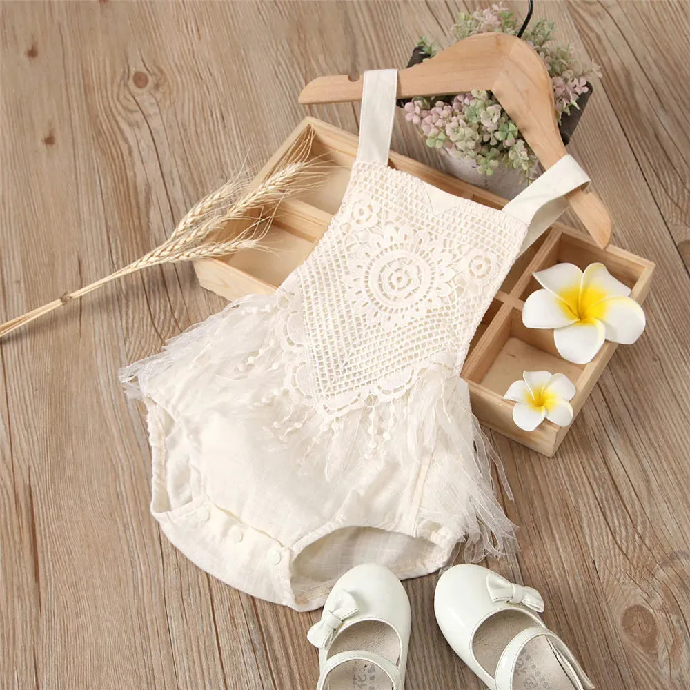 "My Sweetheart" Boho Lace Romper