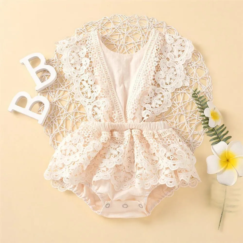 "My Sweetheart" Boho Lace Romper