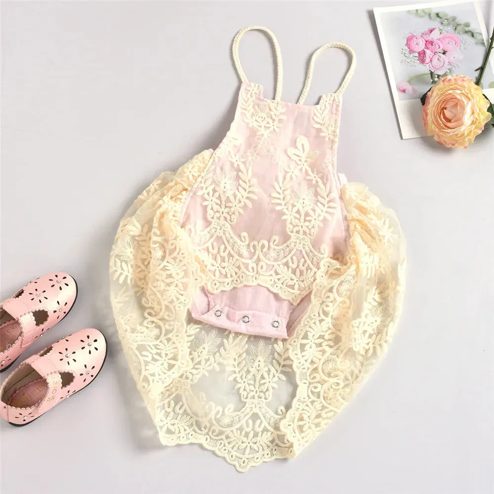 "My Sweetheart" Boho Lace Romper