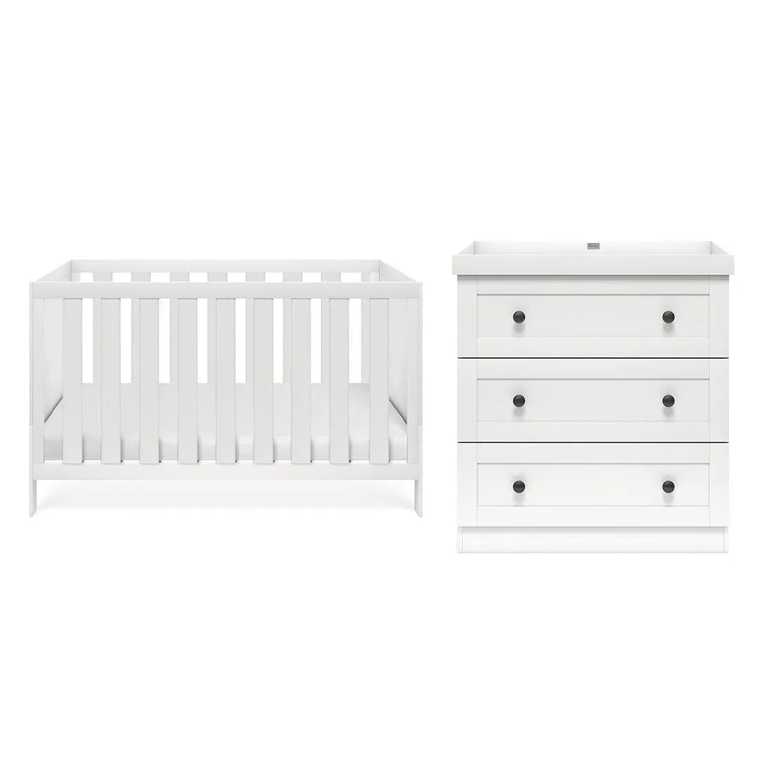 Silver Cross Bromley 2 Piece Room Set - White