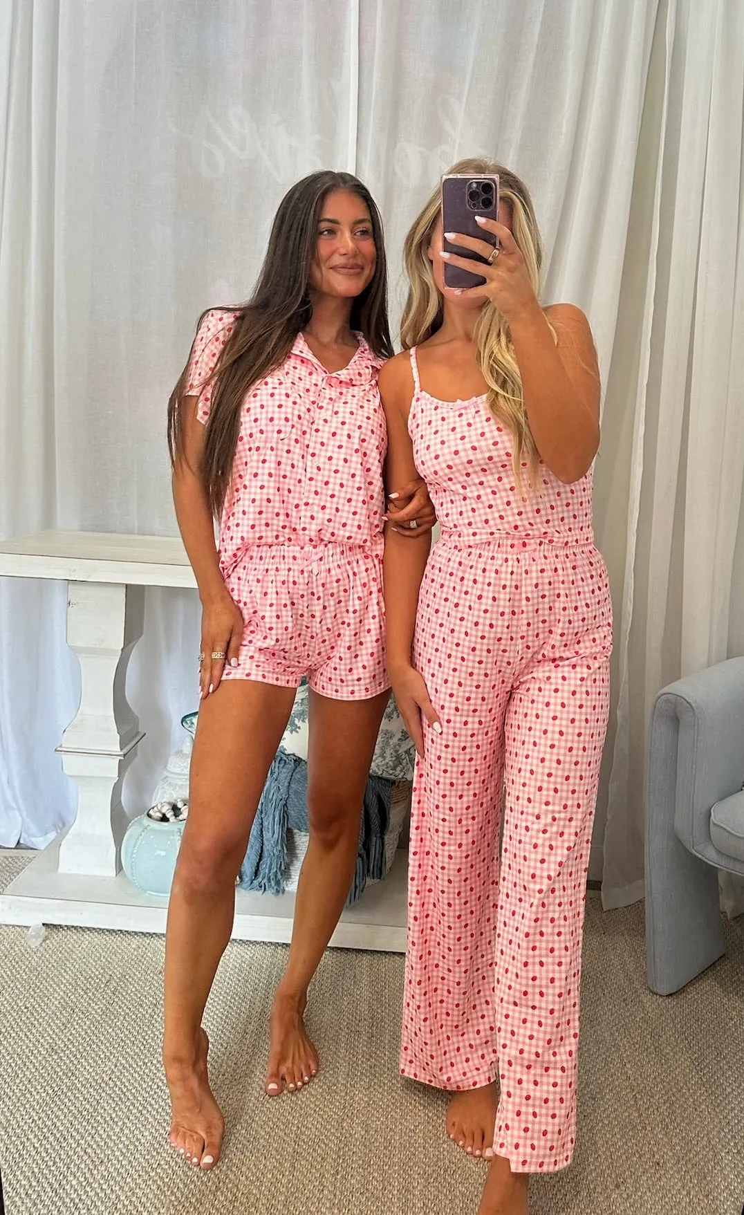 Strawberry Pajama Tank-Pink//DOORBUSTER