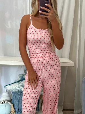 Strawberry Pajama Tank-Pink//DOORBUSTER