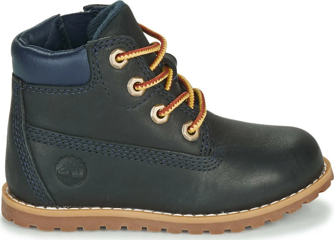 Timberland 40729-210 Toddler Blue Pokey Pine 6-inch Boot Shoes BS430