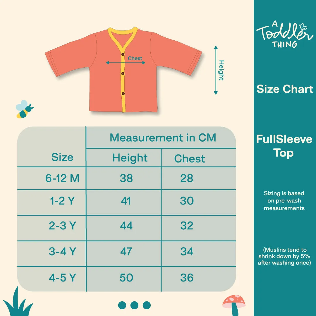 Tiny Spikes - Muslin Full Sleeve Sleep Suit for babies and kids (Unisex)