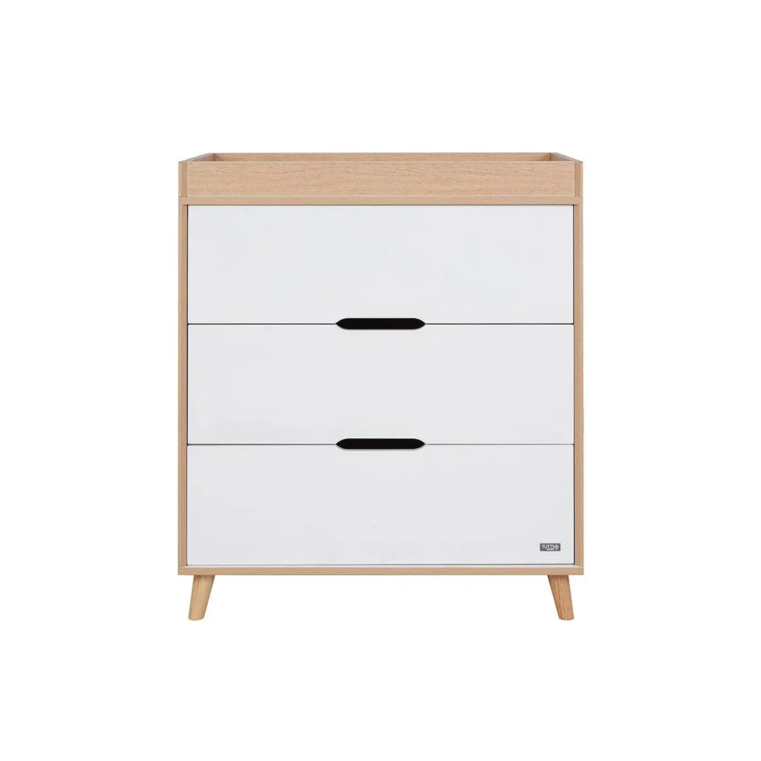 Tutti Bambini Fika Mini 2 Piece Room Set - White/Light Oak