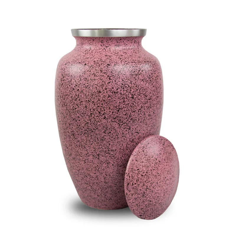 Two-Tone Pink Classic Cremation Urn In Large