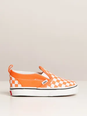 VANS TODDLER SLIP ON V CHECKERBOARD MELON SNEAKER - CLEARANCE