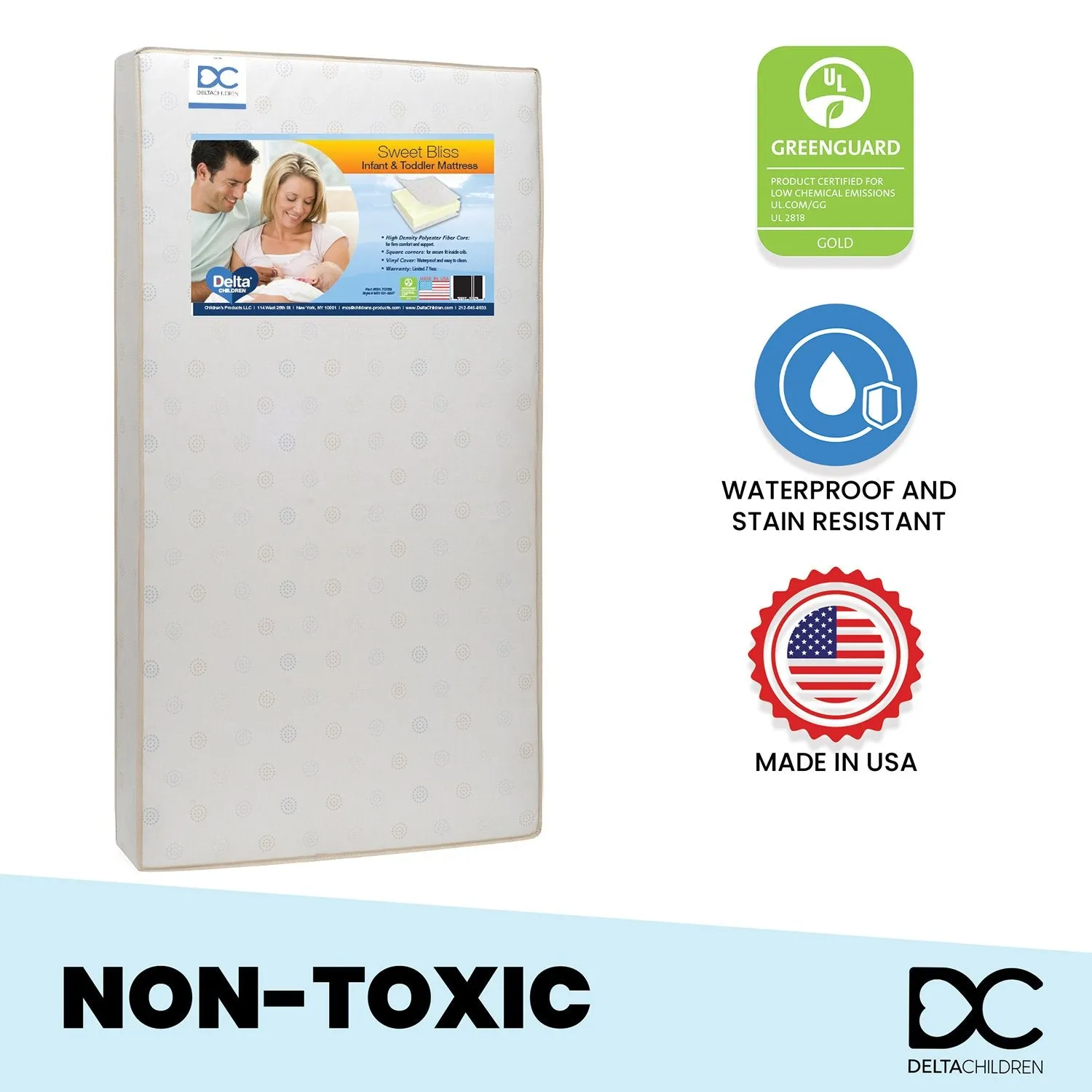 xSweet Bliss Dual Sided Crib & Toddler Mattress