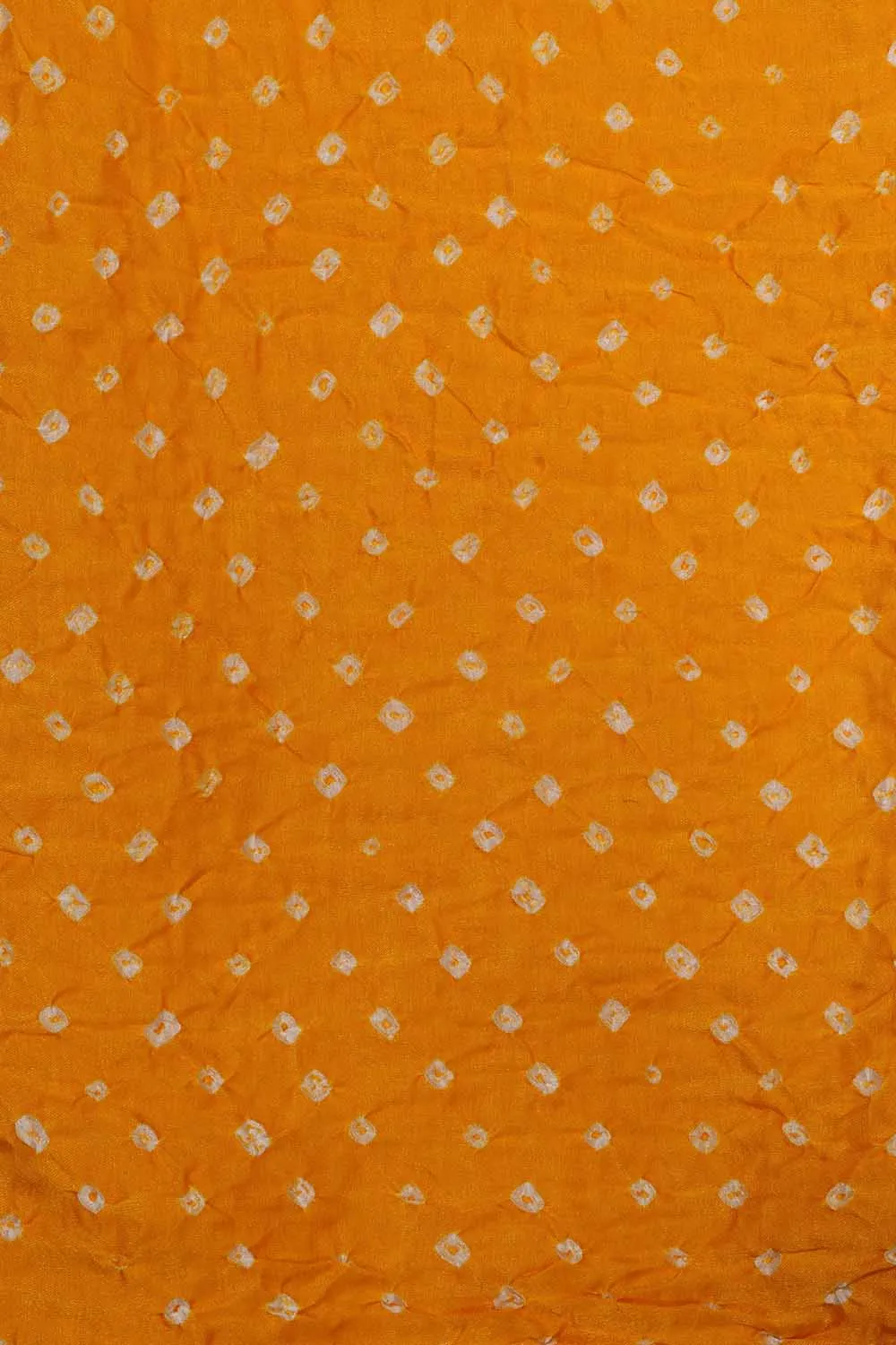 Yellow Bandhani Gajji Silk Suit With Orange Banarasi Bandhani Pure Georgette Dupatta